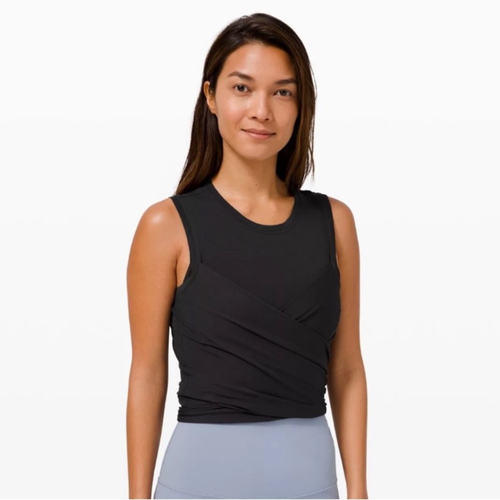 Lululemon Gather & Grow Cropped Wrap Tank